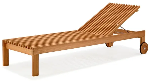 Cane-Line Amaze Solsäng - Teak - utan kudde