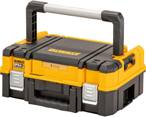 DeWalt låg verktygslåda TSTAK med långt handtag